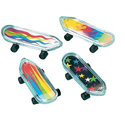 Amscan 390342 Ultimate Finger Skateboard Value Pack - 1.87 Inch X 0.5 Inch X 0.5"(Pack Of 12) - Multicolor Mini Plastic Skateboards - Perfect Party Favors & Skill-Boosting Toy Collection thumb #2