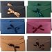Sctmda Lot De 12 Enveloppes Cadeau Rétro Kraft Nacré Avec Ruban - Enveloppes Colorées Cartes