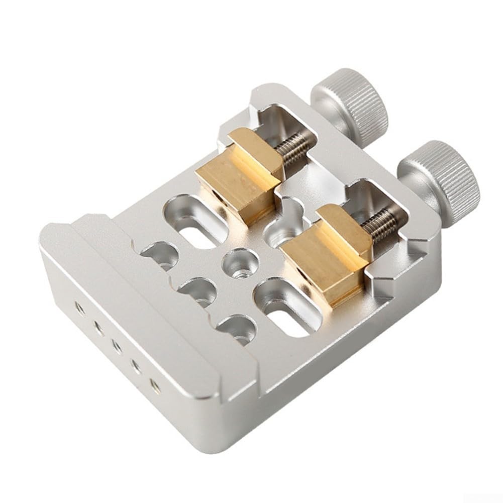 Spelonify Base de montage équatoriale pour télescope astronomique avec alliage d'aluminium durable et système de fixation à double boulon renforcé (argenté)
