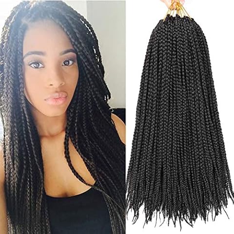 XCHSLB 7 Packs 18 Inch Goddess Box Braids Crochet Hair Cover