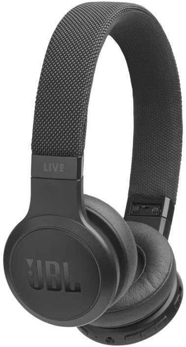 JBL LIVE 400 BT Wireless On-Ear Headphones with Alexa Built-In, Google Assistant and Bluetooth, Up to 24 Hours of Music, Ambient Aware and TalkThru Technology, Black
