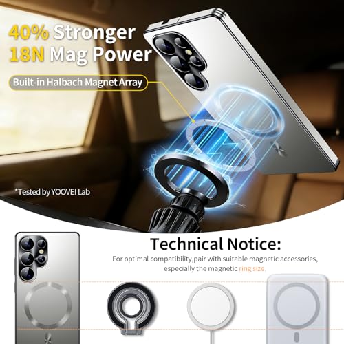 Image of for Samsung Galaxy S26 Ultra Case,Slim Design Compatible with MagSafe,Strong Magnetic Shockproof Military-Grade Protection for Screen & Camera Cover Case for Samsung S26 Ultra,Silver