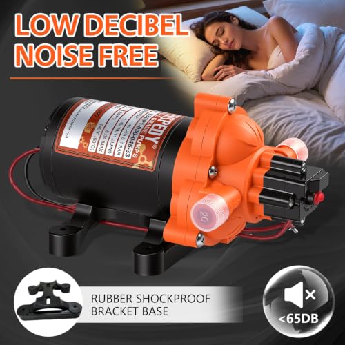 Image of Upgraded 33-Series 12V 3.0 GPM, 45 PSI Self-Priming Water Pressure Pump