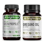 Bee Health Propolis | Brazilian Green Propolis with Vitamin D + Oregano Oil Softgel | Immune System Health Support