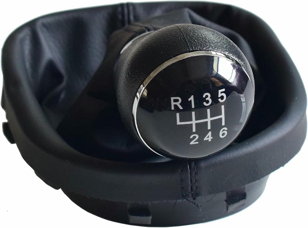 GZNBB Car Manual Gear Shift Knob Boot Cover Gaiter Lever Shifter Handle Stick, for Caddy II MK2 2004-2009