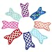 Lagute Neoprene Reusable Washable Popsicle Holder, Anti-freezing Insulation Ice Pop Sleeves with Stitched Edges (Mermaid Tail)