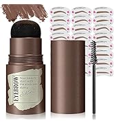 Eyebrow Stamp Stencil Kit - Long-Lasting Eye Brow Stencil Kits with Eyebrow Blush, Waterproof Bro...
