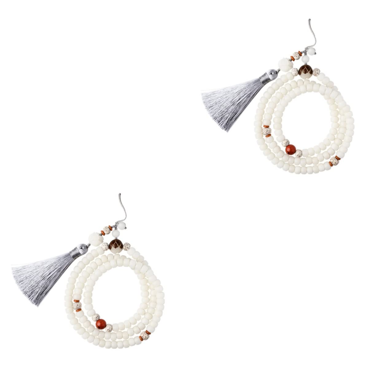 2piezas Cadena Colgante Retro Para Teléfono Perlas De Jade Correa Corta Para Llevar La Muñeca Para Uso Diario y Actividades Al Aire