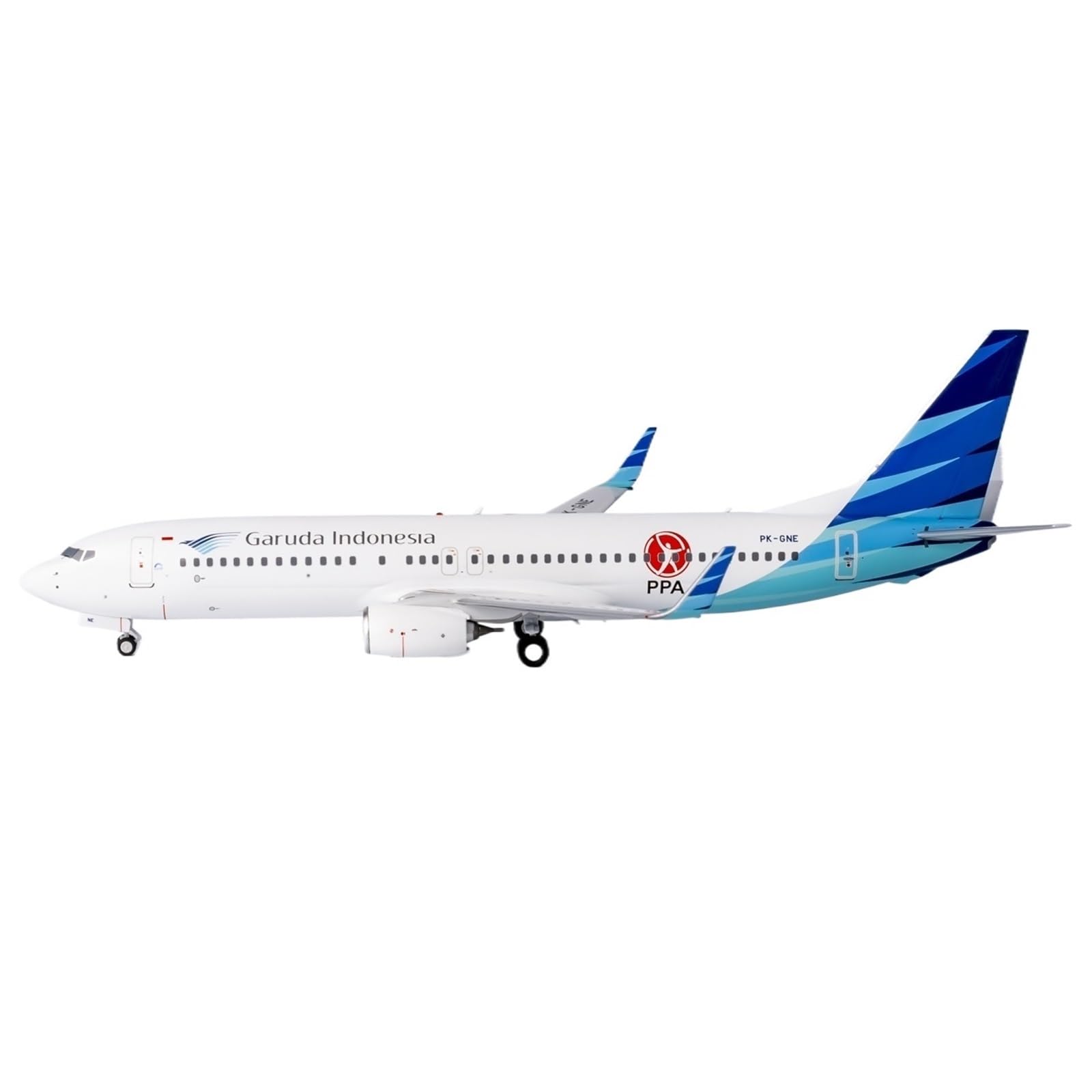 Kit de modelo de avión 1/200 miniatura B737-800 Garuda Indonesia 19CM 8