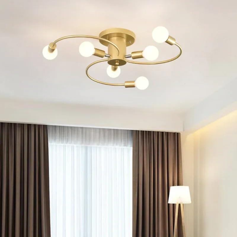 Plafonnier moléculaire or pour illuminer vos dîners au restaurant