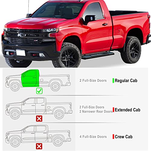 APS Black OE Style Nerf Bars Running Boards para Chevy Silverado miniatura 2