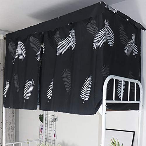 Dormitory Bunk Bed Curtain Printed Blackout Curtain Single Bed Tent Curtain Student Cloth Shading Canopy Spread Curtain Anti-dust Mosquito Net Student Sleep Privacy Protection Net Bunk Bed Screen