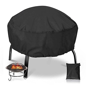 UniForU 圆形户外火炉罩 防水耐用 全覆盖防风火盆罩