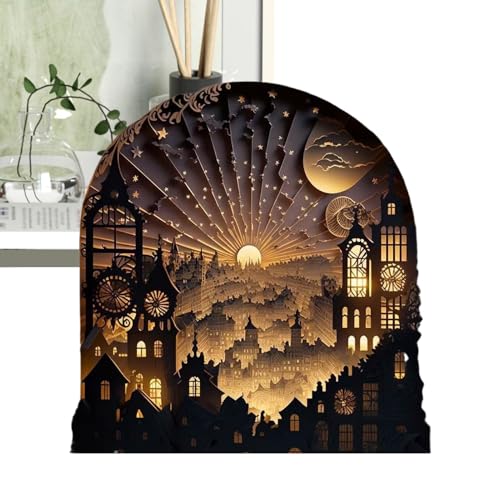 Générique Veilleuse 3D Puzzles En – Sturdy Bois, Ergonomic, Modern, Kit De, Puzzle À Chargement USB, Décoration Bureau Décor Pour | Multipurpose Outdoor Indoor Utility High-performance Stylish