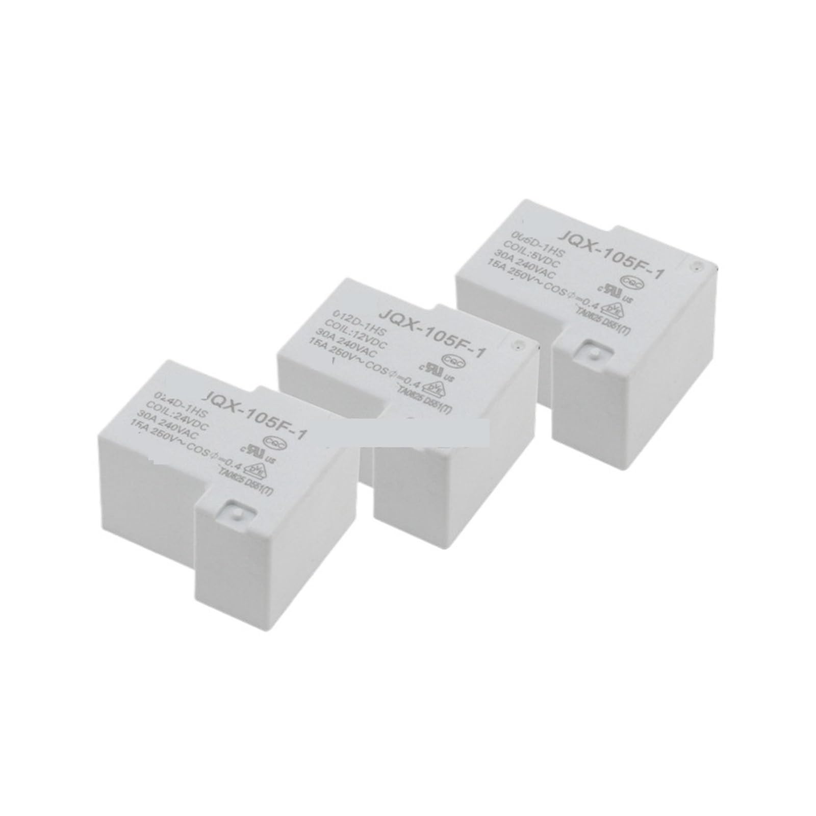 Relais HF105F-1-005D-1HS 5V DC 30A pour carte de contrôle et domotique Arduino