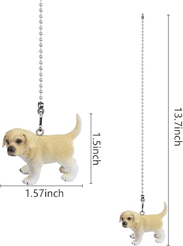 Miniatura 2 de Cadena de tracción para ventilador de techo para perro, 12 pulgadas, tira de cadena de ventilador Golden Retriever de 12 pulgadas, extensión de