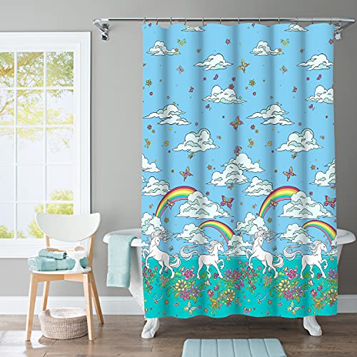 Kidz Mix Einhorn Regenbogen Duschvorhang Cover