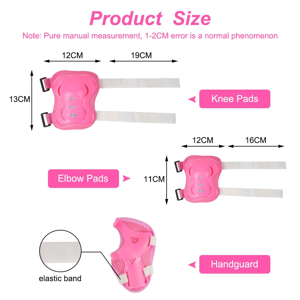 Flintronic Protezione Kit per Bambini 3-12Anni, Protezioni Set per Bambini, Sicurezza Set per Ciclismo, Regolabile Ginocchiere Set di Gomitiere per Sci Skateboard Pattinaggio Monopattino Sport Estermi