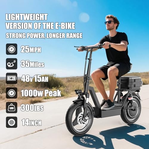 GWEIT 1000W Electric Scooter with Seat