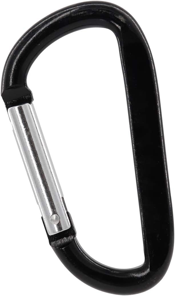 Gisdanchz 48 x 24mm Mini Small Aluminum Alloy D-Shaped Carabiner Clip