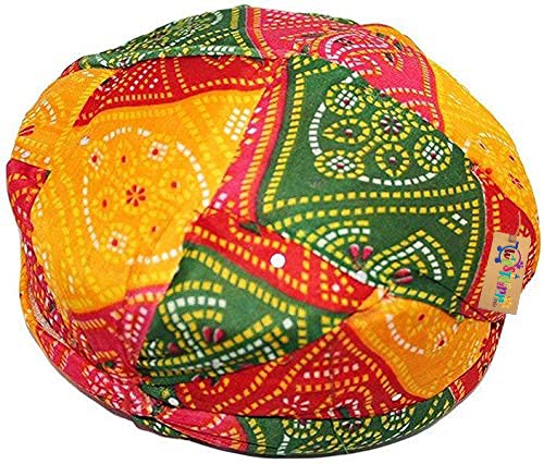 Western Era Rajasthani Traditional Pagdi Safa for Marriage Mehandi Holi Function Decoration for Kids, Men and Women (Free Size) (B0846678JV) Amazon Price History, Amazon Price Tracker