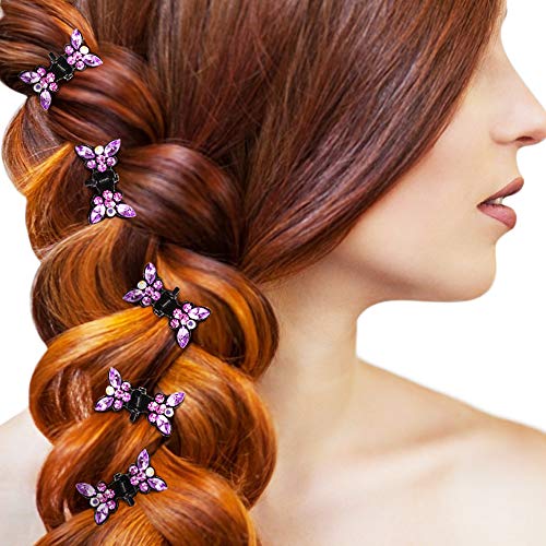 Anbala 65Pcs Small Hair Claw Clips Butterfly (Black-13Color) #TOP5