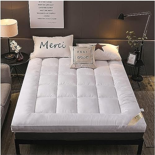 Colchón de futón japonés suave y grueso, plegable, cómodo tapete para dormir para cama individual/doble, almohadilla de cama de invitados, solución tradicional tapizada para dormir