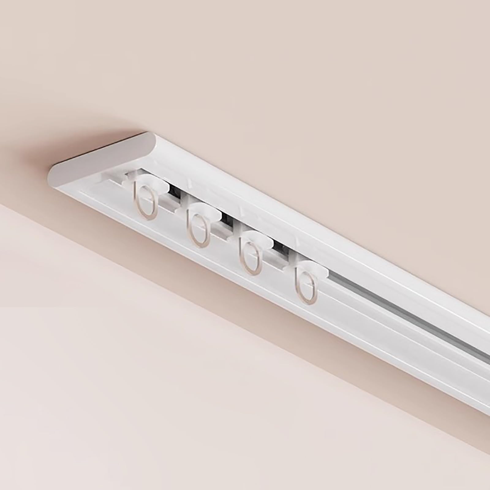 Rail de rideau pour chambre partagée et studio modulable blanc 15 m