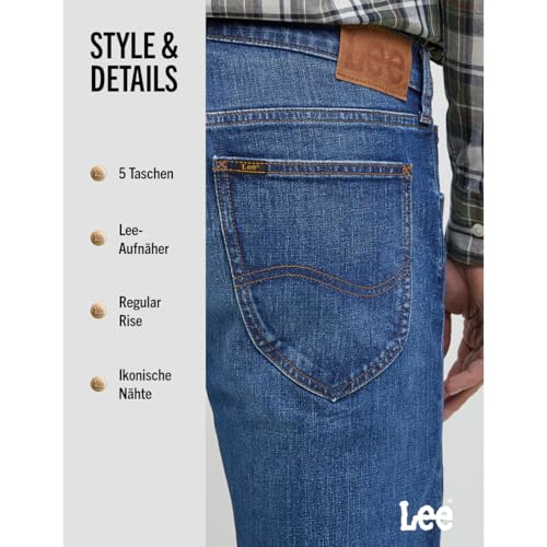 LEE - Jeans Herren - Regular Straight Fit - Daren Zip Fly - On The Road – Ansicht 6