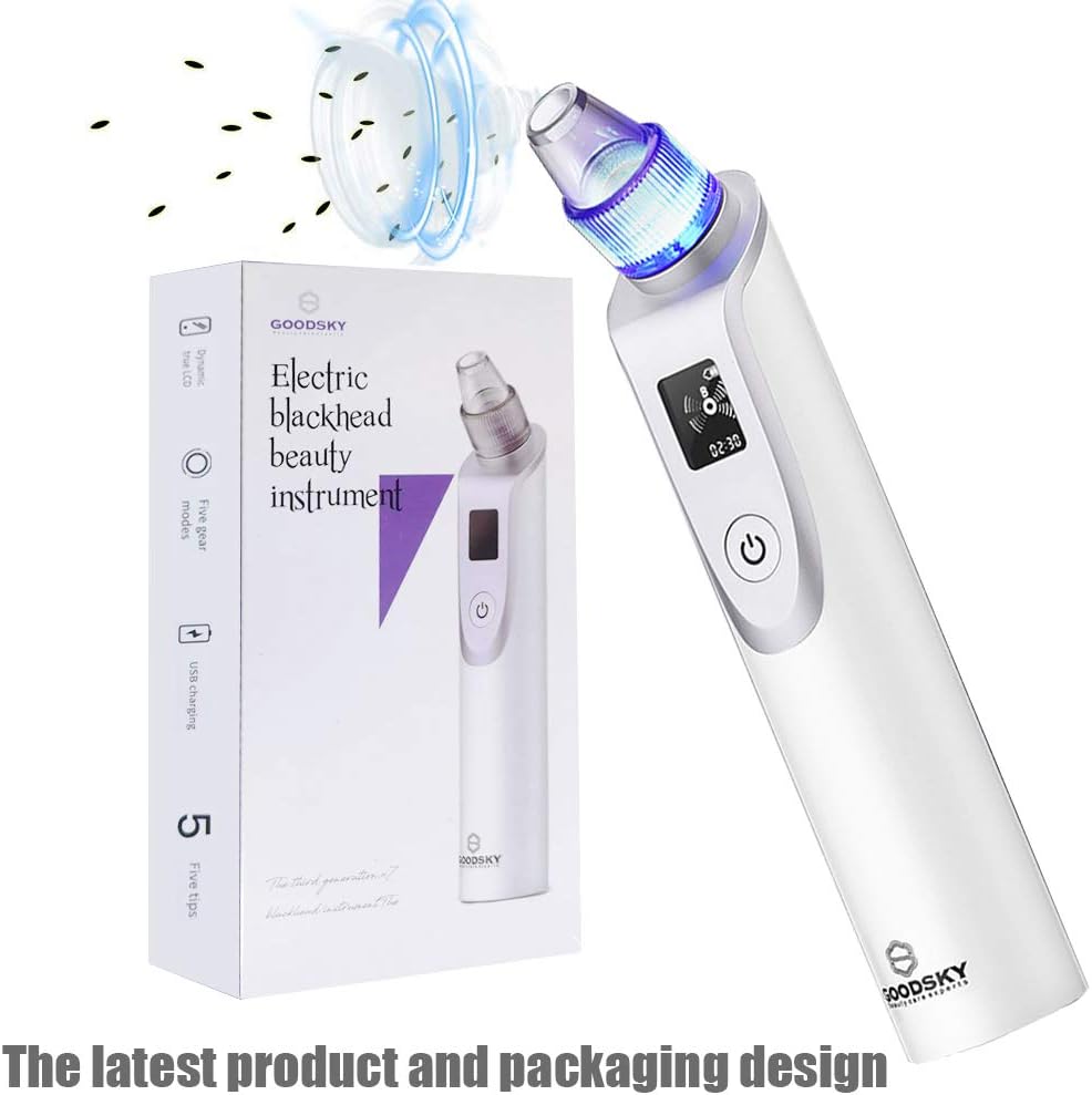 Goodsky X7 Blackhead Remover Vacuum, Pore Cleanser Electric Facial Tool