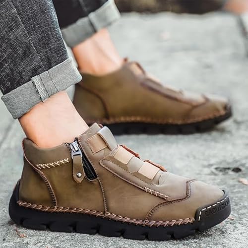 Matufit Shoes for Men, Men's Genuine Leather Waterproof Non-Slip Fashionable Orthopedic Shoes, Resistant, Comfort4