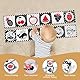 Vicloon Kontrastbuch Baby, Soft Bilderbuch aus Stoff mit Spiegeln, Schwarz Weiß Doppelseitig Baby Stoffbuch, Wahrnehmungs-Lernspielzeug,Neugeborenes Lernspielzeug Spielzeug Geschenk
