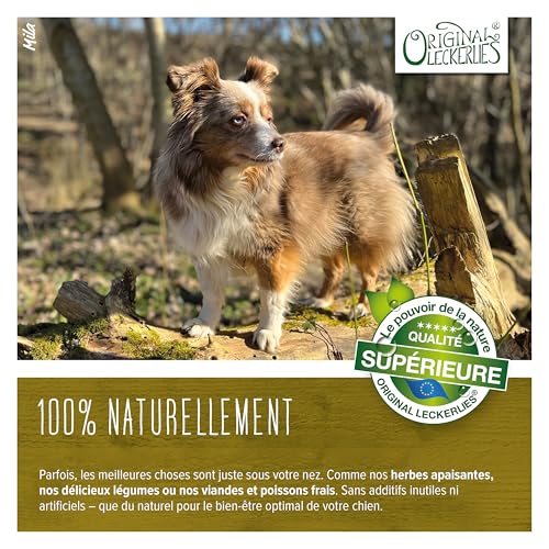 ORIGINAL LECKERLIES® Gemüse-Kräutermix, 500g getreidefreie Gemüseflocken mit Kräutern, Hundeflocken, Barf Zusatz Hund Hundefutter – Naturprodukt für Hunde