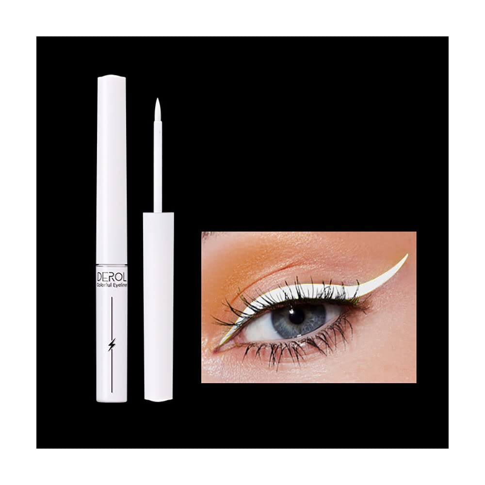 Colorful Liquid Eyeliner (01# Ghost white), Pack Of 1, 1 g