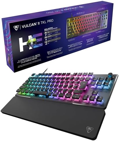 （14:30時点） 【Amazon.co.jp限定】TURTLE BEACH ラピッドトリガー 搭載 ゲーミングキーボード Vulcan II TKL Pro リアクタップ(SOCDクリーナー/ラピトリ同時可) 可変アクチュエーション 日本語配列 有線 ブラック/黒 ホールエフェクトアナログ テンキーレス RGB Windows【メーカー保証2年+代理店保証6ヶ月】