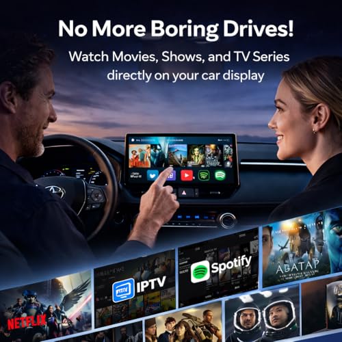 Image of Tbox, 4+32GB, 5-in-1 CarPlay & Android Auto Adapter with Inbuilt YouTube,jio hotstar, Works While Driving, Plug &Play, 1Year Warranty