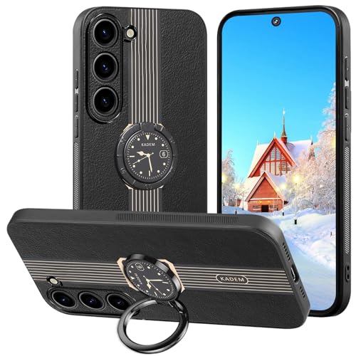 Étui de téléphone en cuir robuste Samsung S24 Plus antichoc pour éviter les chutes et rayures