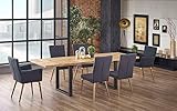 Sellon24/Signal Loft Perez - Mesa de comedor extensible (hasta 250 x 90 cm), color roble claro