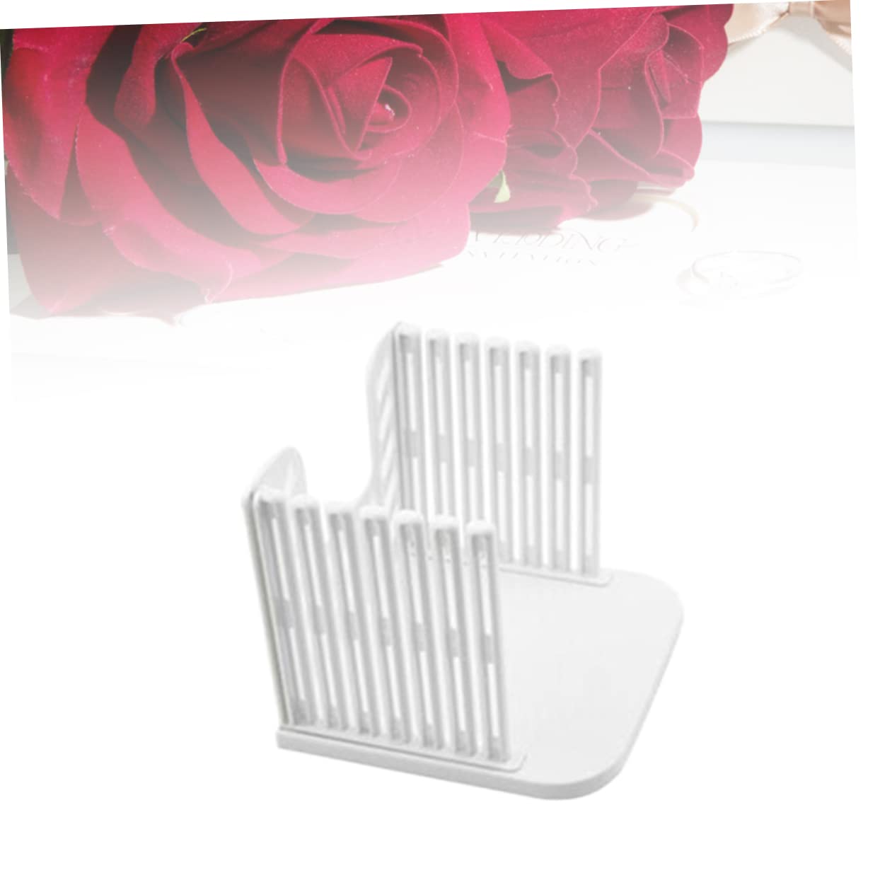 COLLBATH Foldable Bread Slicer for Toast Bagels and Sandwiches Plastic Cutting Guide for Even Slices Space-saving Design for Home Baking