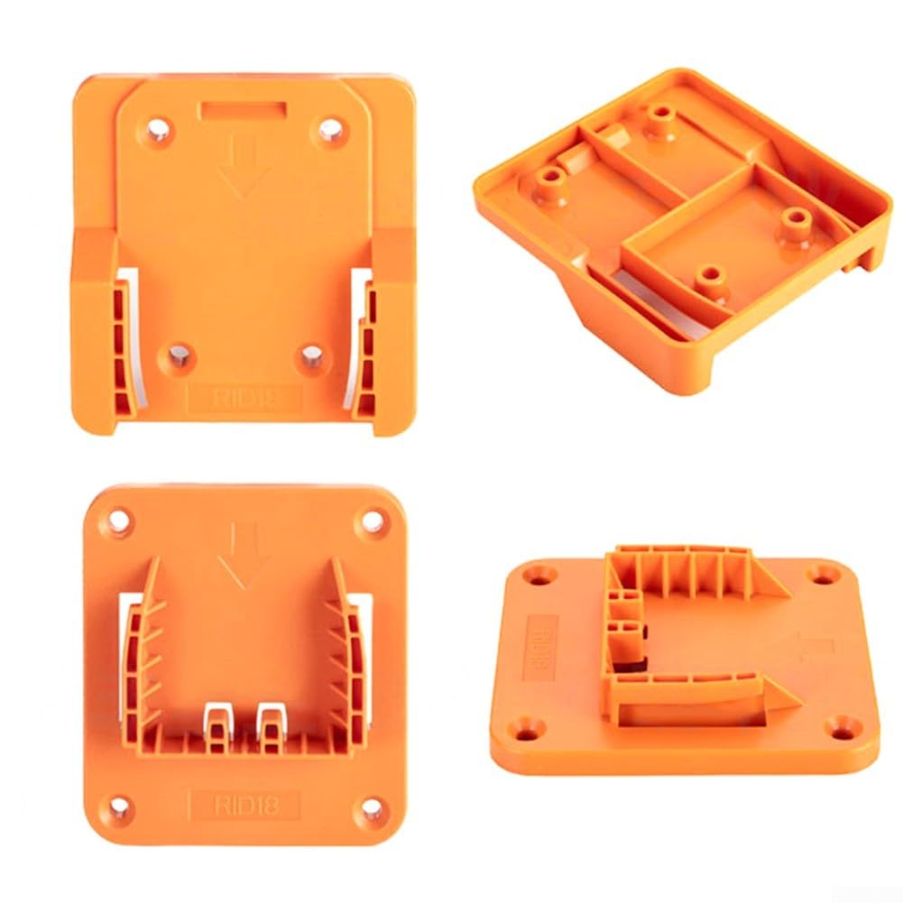 FACULX Battery Hanger For Ridgid And 18V Tools, Plastic Drill Rack Set, Space-Saving Storage For Garage And Workshop Organisation, Yellow(3 SET) — view 8