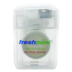 New World Imports DF12 Dental Floss Mint Waxed 12 Yard Pack of 144