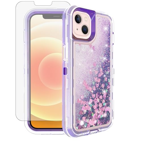 Coque iPhone 13 antichoc pailletée Asuwish pour briller en soirée et protéger votre écran
