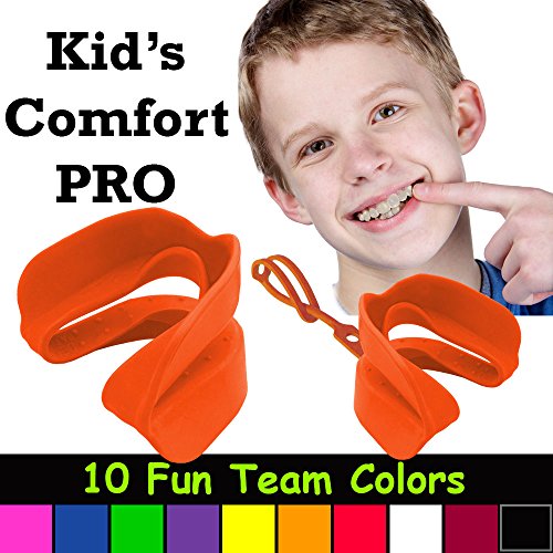Kid's Comfort PRO Youth Double Sports Mouth Guard Wear with or Without Braces