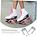VANZACK Roller Skate Base Plates 4pcs Double Row Skate Hardware for Installation