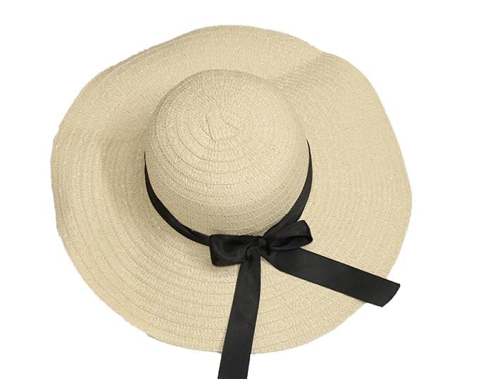 Summer Medium Brim Floppy Beach Straw Hats for Women
