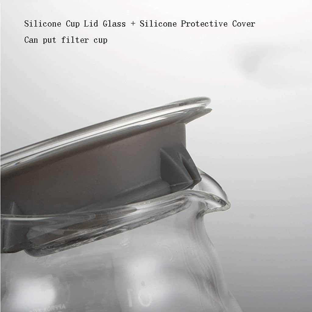 Bricco In Vetro Borosilicato Per Latte - Resistente Al Calore, Con Manico, Capacit&agrave; 360ml O 600ml