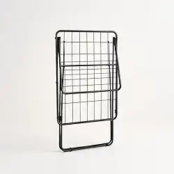 Varal de Chao para Roupas Maxi Grande Preto 174cm Resistente em Aço