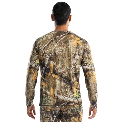 Realtree Men's Polyester Performance Baselayer Long Sleeve Thermal Underwear Top2