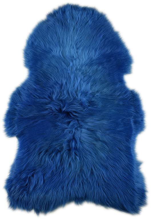 Generisch SCHWEDISCHES LAMMFELL BLAU 130 x 80 cm XL Schaffell von KUHFELLE online