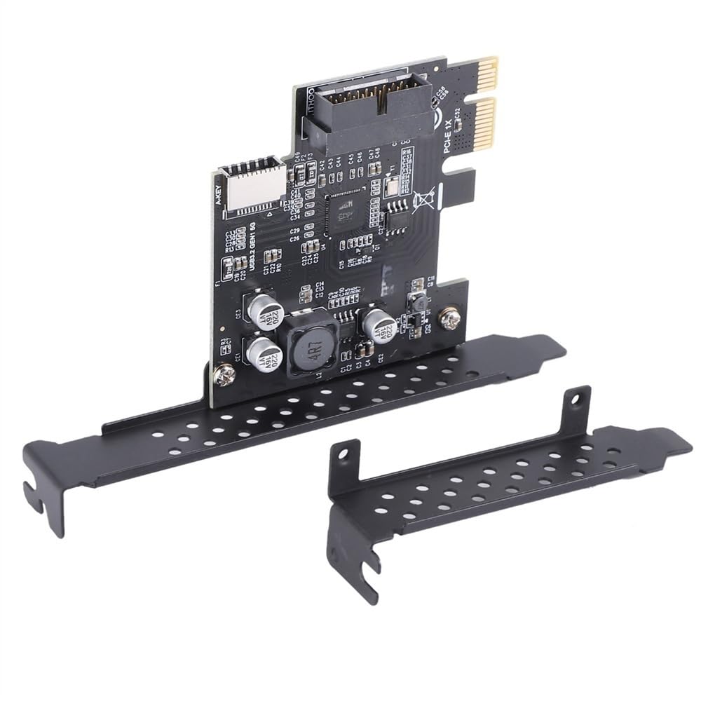 for PCI-E 1X to USB 3.2 1 5Gbps 20n Front Panel Connector (to Front Panel Connector) Front Panel Connector Adapter Card